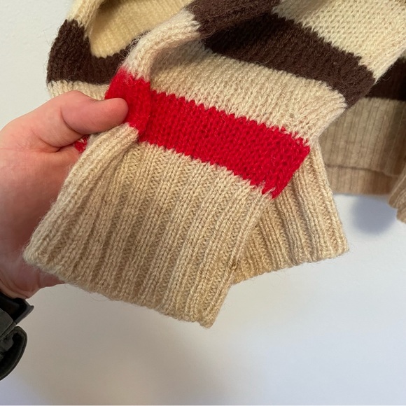 Vintage New Wool Striped Sweater - Picture 3 of 6